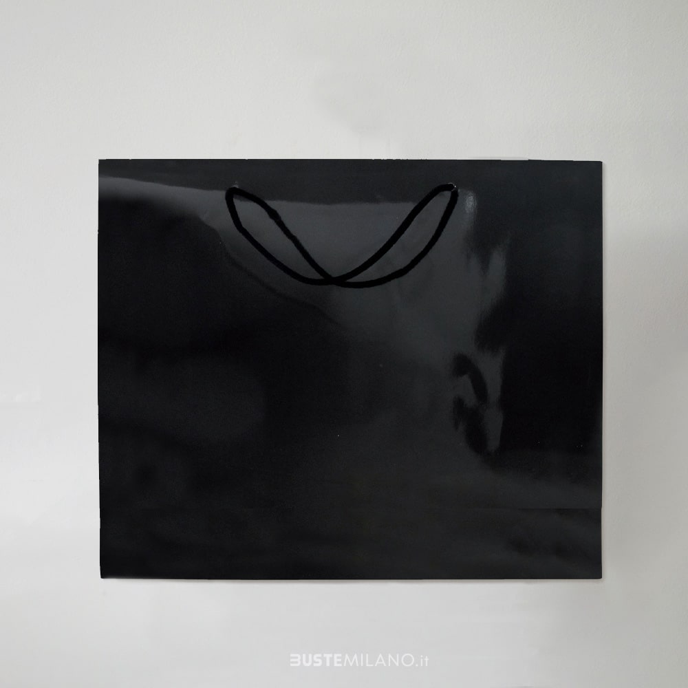 shopper-carta-nera-lucida-manico-cotone-bustemilano